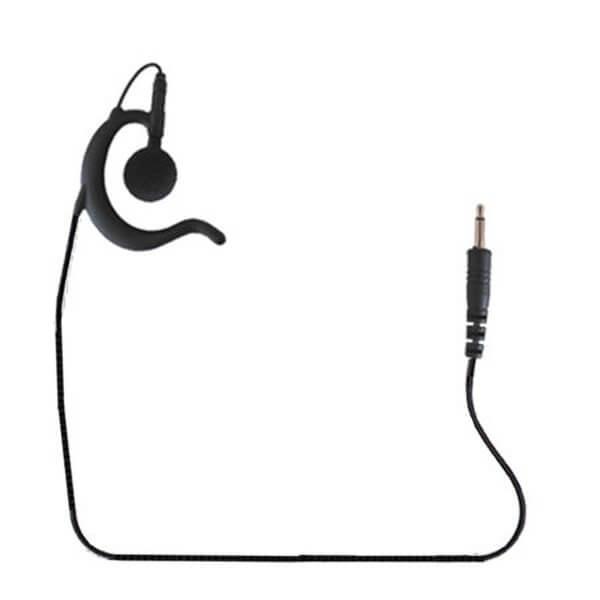 2.5mm 'Twist & Lock' - Black Earhook Earpiece for ITRQ Microphone System (WPBEH - TL) - Wireless Pacific - WPBEH - TL