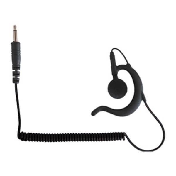 3.5mm - Black Earhook 'Listen Only' Earpiece (WPBEH)-Wireless Pacific-WPBEH