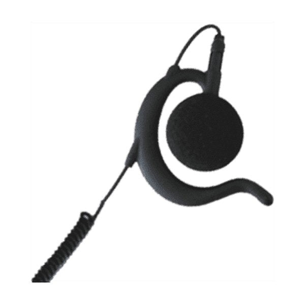 3.5mm Large Black Earhook, 'Police Style', 'Listen Only' Earpiece (WPEH) - Wireless Pacific - WPEH