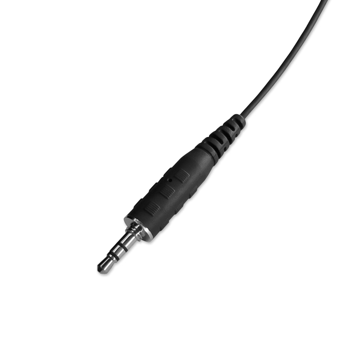 3.5mm "Threaded" - Large Black "Police Style", 'Listen Only', Earhook Earpiece (WPEH - V) - Wireless Pacific - WPEH - V