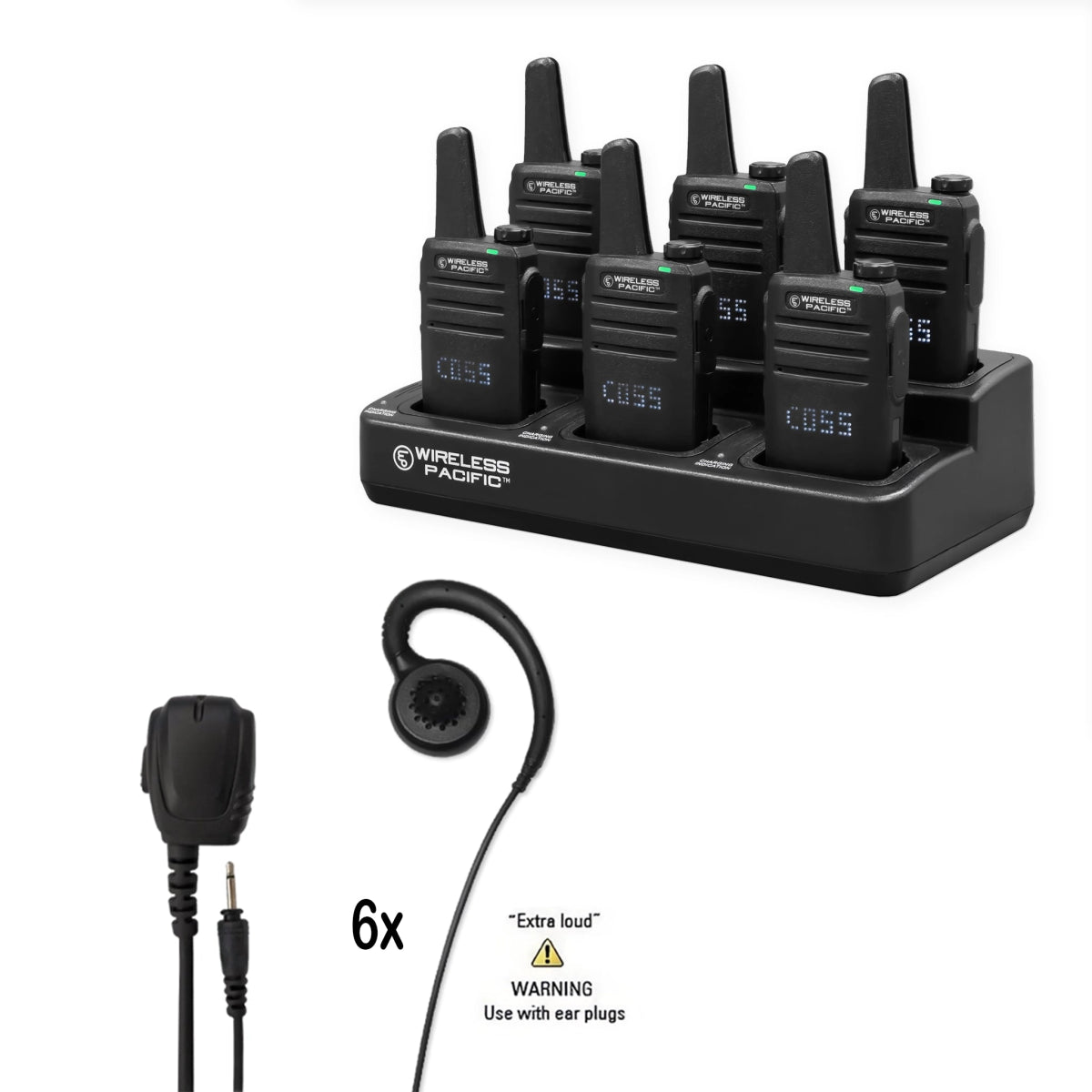 Go Pro DMR Digital / Analog Two Way Radio Bundle Package - Wireless Pacific - GPR - 6 - LEH - 8