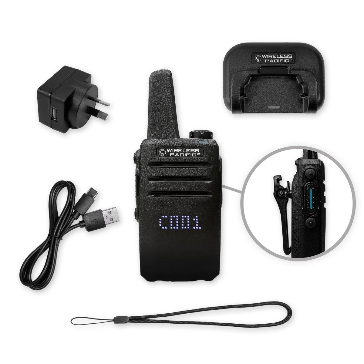 Go Pro Radio (GPR) - Licence - Free DMR Digital & Analog Two - Way Radio - Wireless Pacific - GPR-DL1-Onsite8