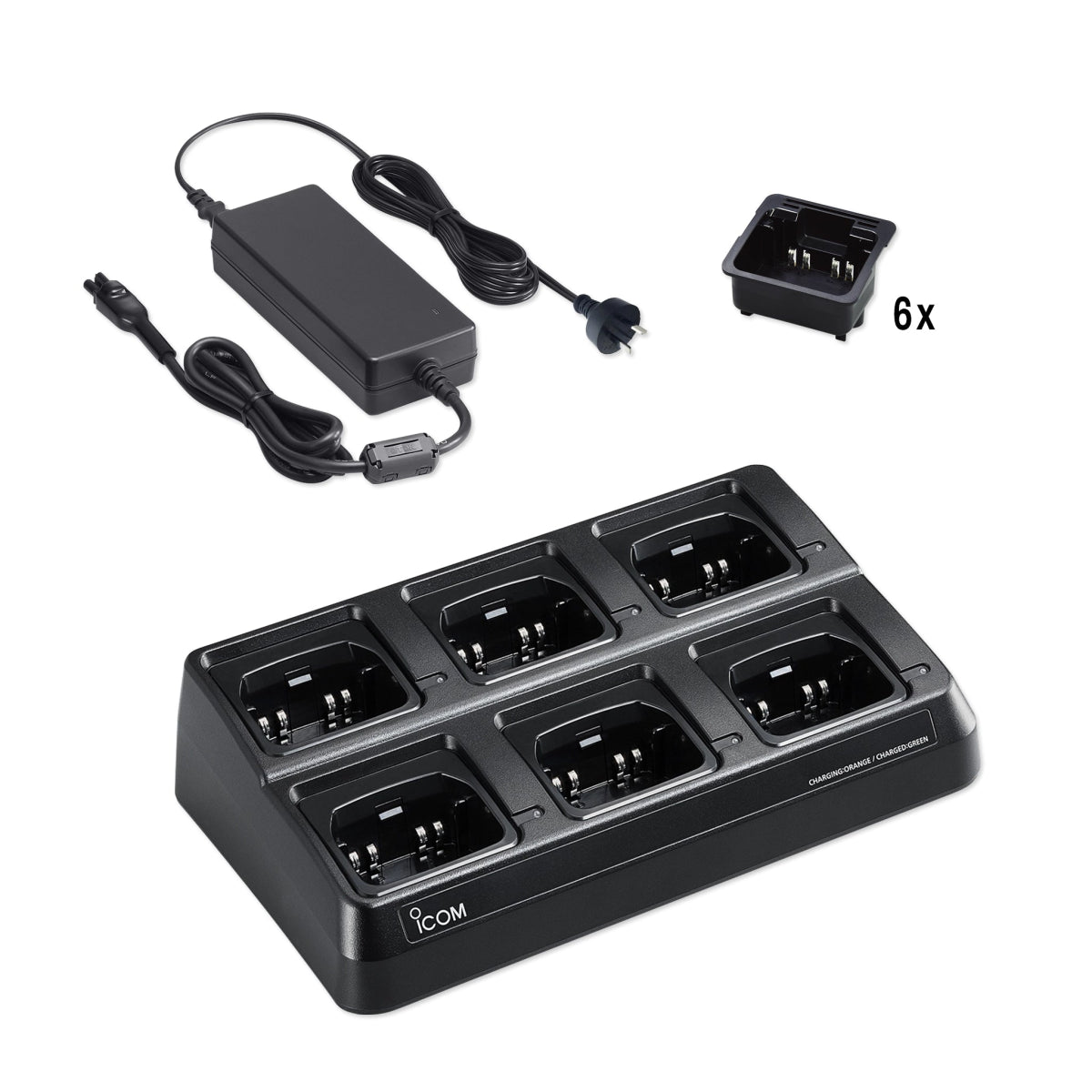 Icom BC - 214 6 - Way Multi - Unit Rapid Charger for IP740D / IP730D - Icom - BC214-21-IP740D