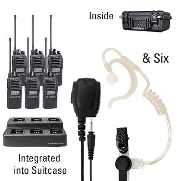 Icom IC-F2100D/F1100D iDAS Digital Portable Radio "Six Pack"-Icom-ICF21-11DS-6-TEH-S