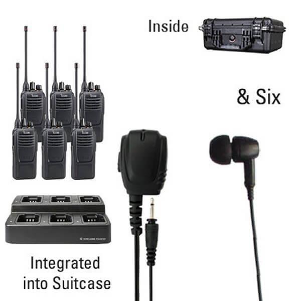 Icom IC-F2100D/F1100D iDAS Digital Portable Radio "Six Pack"-Icom-ICF21-11D-6-EB-S