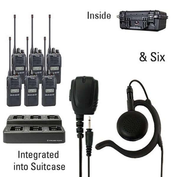 Icom IC-F2100D/F1100D iDAS Digital Portable Radio "Six Pack"-Icom-ICF21-11DS-6-EH