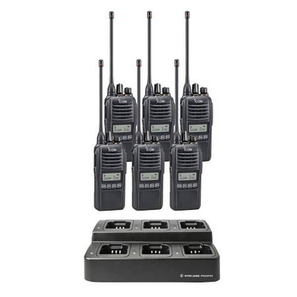 Icom IC-F2100D/F1100D iDAS Digital Portable Radio "Six Pack"-Icom-ICF21-11DS-6