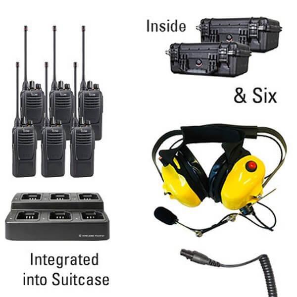 Icom IC-F2100D/F1100D iDAS Digital Portable Radio "Six Pack"-Icom-ICF21-11D-6-SHD-S