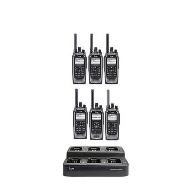Icom IC-F4400D / F3400D NXDN iDAS Digital Portable Radio "Six Pack"-Icom-ICF44-34DT-6