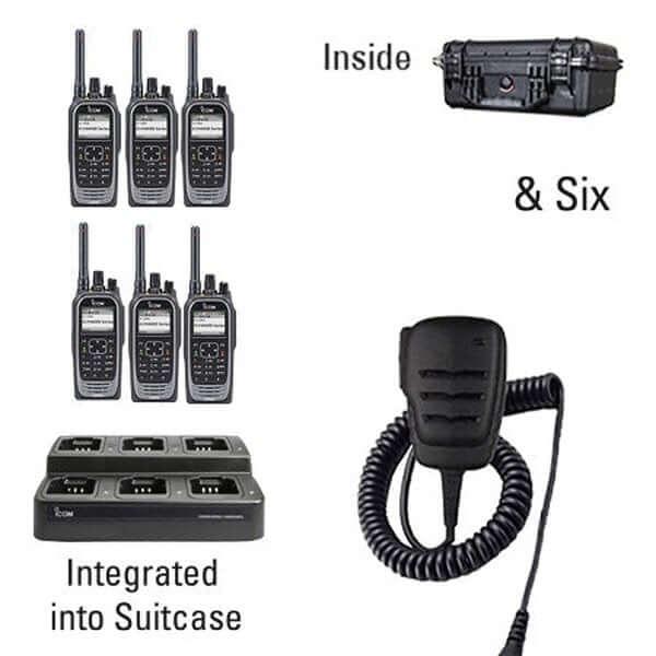 Icom IC - F4400D / F3400D NXDN IDAS Digital Two Way Radio Bundle Package - Icom - ICF44 - 34DT - 6 - RSM - S