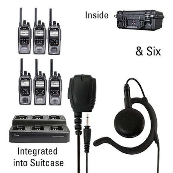 Icom IC - F4400D / F3400D NXDN IDAS Digital Two Way Radio Bundle Package - Icom - ICF44 - 34DS - 6 - EH - S