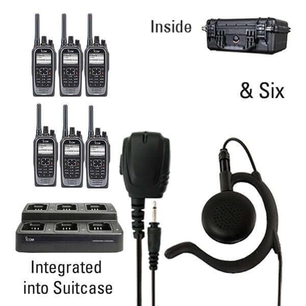 Icom IC - F4400D / F3400D NXDN IDAS Digital Two Way Radio Bundle Package - Icom - ICF44 - 34DT - 6 - EH - S