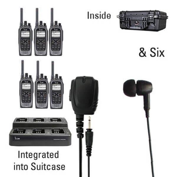 Icom IC - F4400D / F3400D NXDN IDAS Digital Two Way Radio Bundle Package - Icom - ICF44 - 34DT - 6 - EB - S