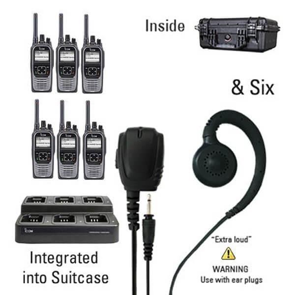 Icom IC - F4400D / F3400D NXDN IDAS Digital Two Way Radio Bundle Package - Icom - ICF44 - 34DS - 6 - TEH - S