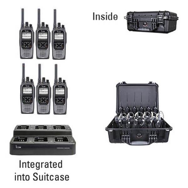 Icom IC - F4400D / F3400D NXDN IDAS Digital Two Way Radio Bundle Package - Icom - ICF44 - 34DS - 6 - S