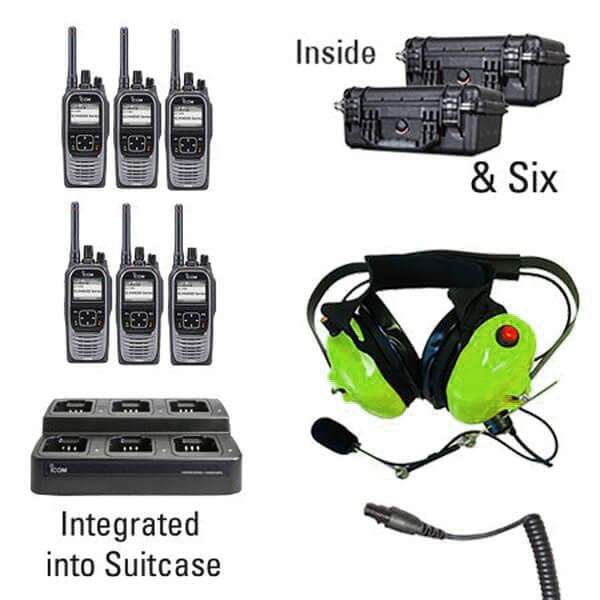 Icom IC - F4400D / F3400D NXDN IDAS Digital Two Way Radio Bundle Package - Icom - ICF44 - 34DS - 6 - SHD - S