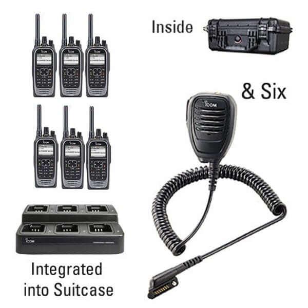 Icom IC - F4400D / F3400D NXDN IDAS Digital Two Way Radio Bundle Package - Icom - ICF44 - 34DT - 6 - 168 - S