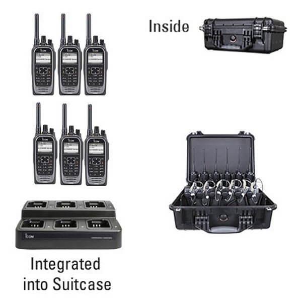 Icom IC - F4400D / F3400D NXDN IDAS Digital Two Way Radio Bundle Package - Icom - ICF44 - 34DT - 6 - S