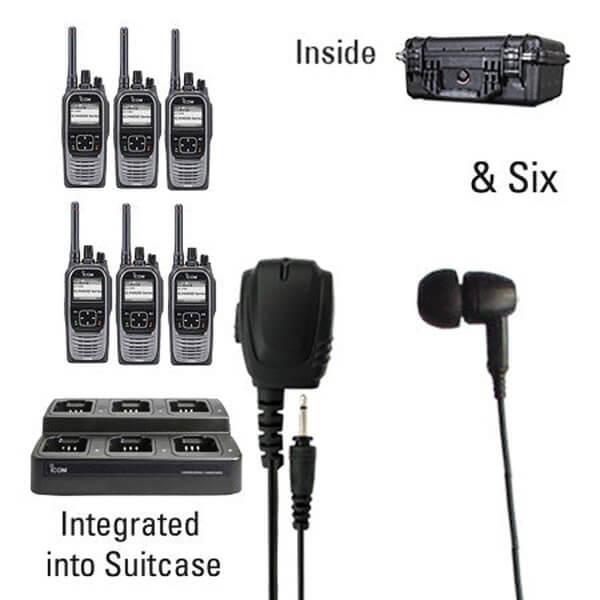 Icom IC - F4400D / F3400D NXDN IDAS Digital Two Way Radio Bundle Package - Icom - ICF44 - 34DS - 6 - EB - S