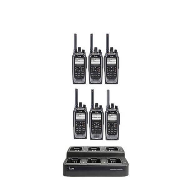 Icom IC - F4400D / F3400D NXDN IDAS Digital Two Way Radio Bundle Package - Icom - ICF44 - 34DT - 6