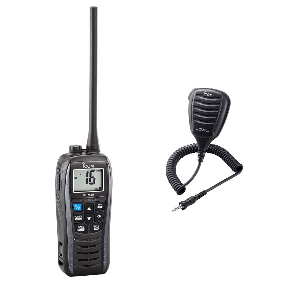 Icom IC - M25EURO - VHF 'Float'n Flash' Marine Radio - Icom - ICM25EURO - HM213