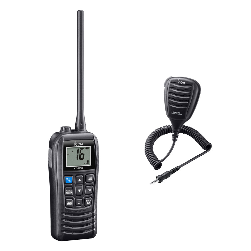 Icom IC - M37E - VHF 'Float'n Flash' Marine Radio - Icom -