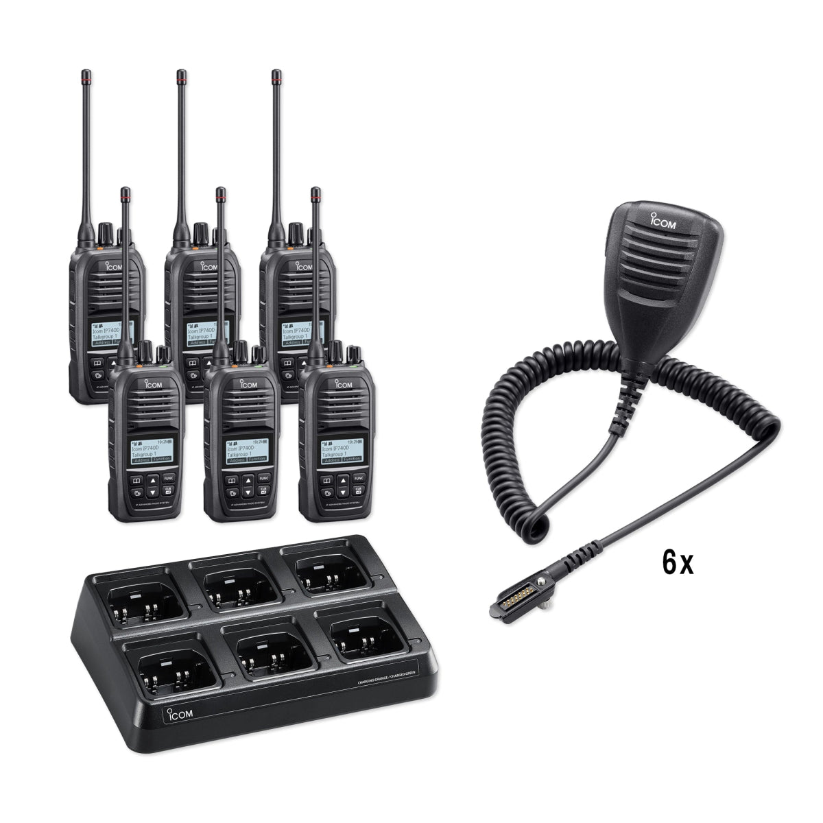 Icom IP740D Hybrid UHF / LTE Two Way Radio - Rapid Deployment Pack - Icom -