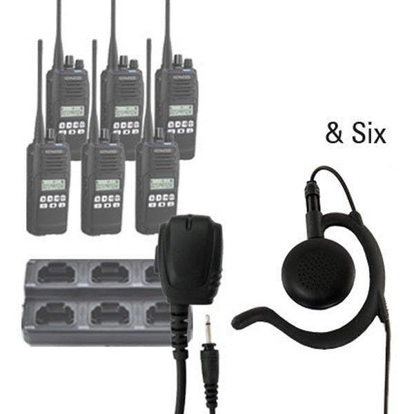 Kenwood NX - 1300 DMR / NXDN Two Way Radio Bundle Package - Kenwood - NX1300 - 6 - EH