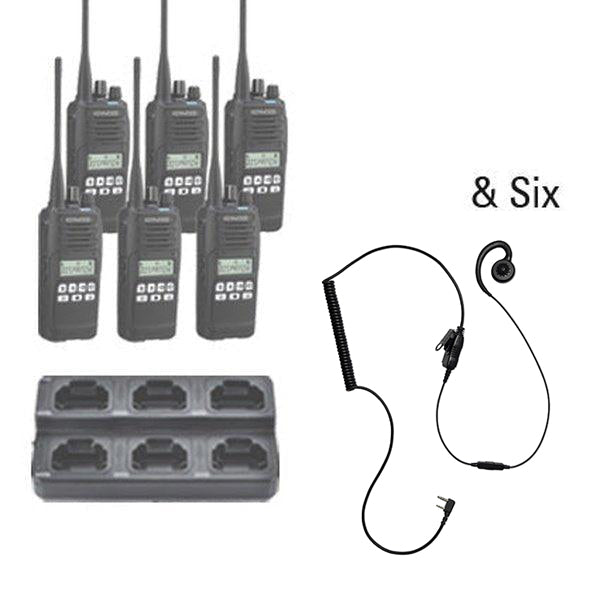 Kenwood NX - 1300 DMR / NXDN Two Way Radio Bundle Package - Kenwood - NX1300 - 6 - SSM