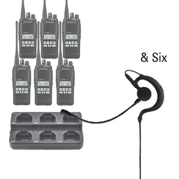 Kenwood NX - 1300 DMR / NXDN Two Way Radio Bundle Package - Kenwood - NX1300 - 6