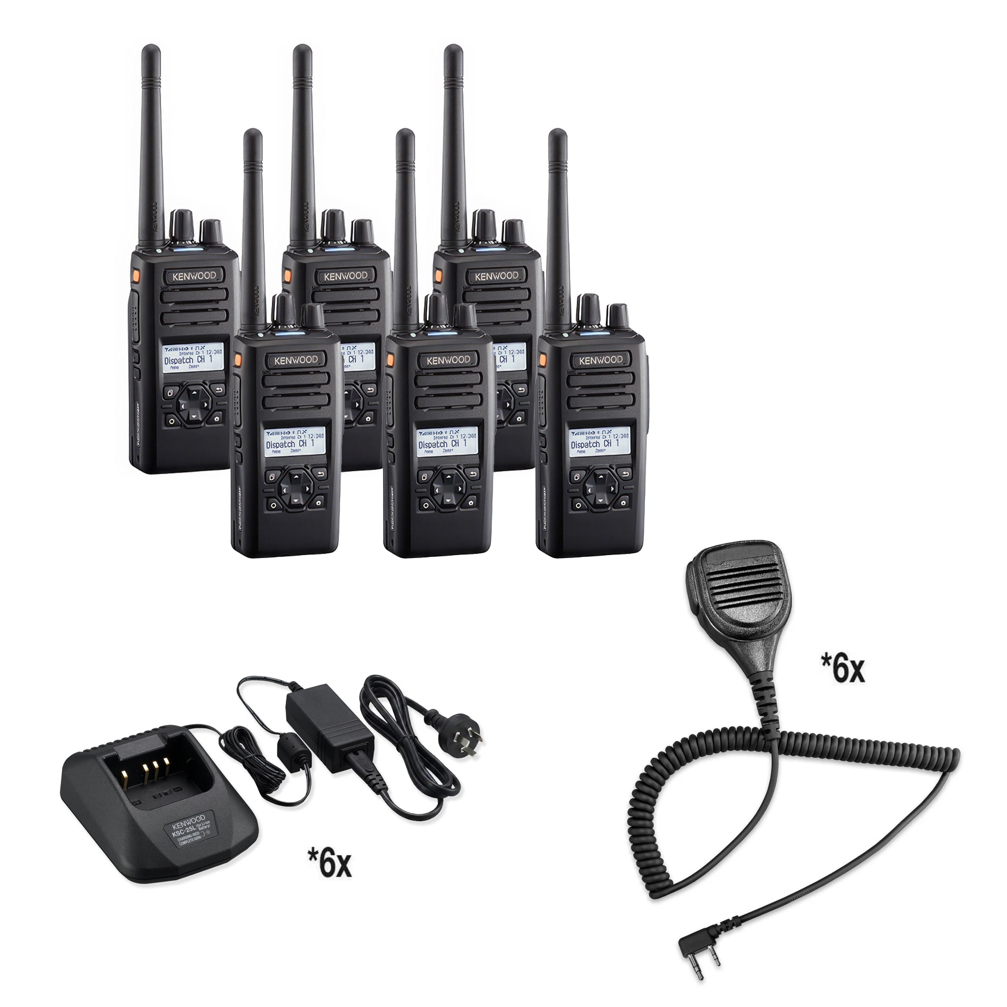 Kenwood NX-3320 (NX-3000 Series) UHF Two Way Radio | Bundle Package