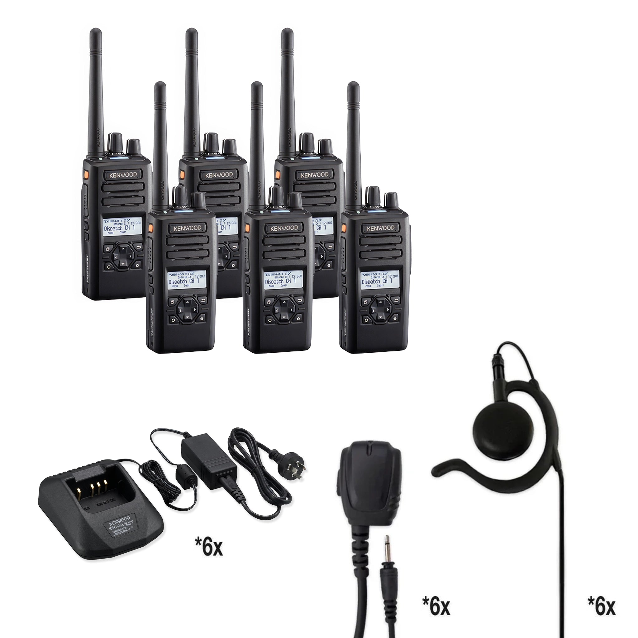 Kenwood NX-3320 (NX-3000 Series) UHF Two Way Radio | Bundle Package