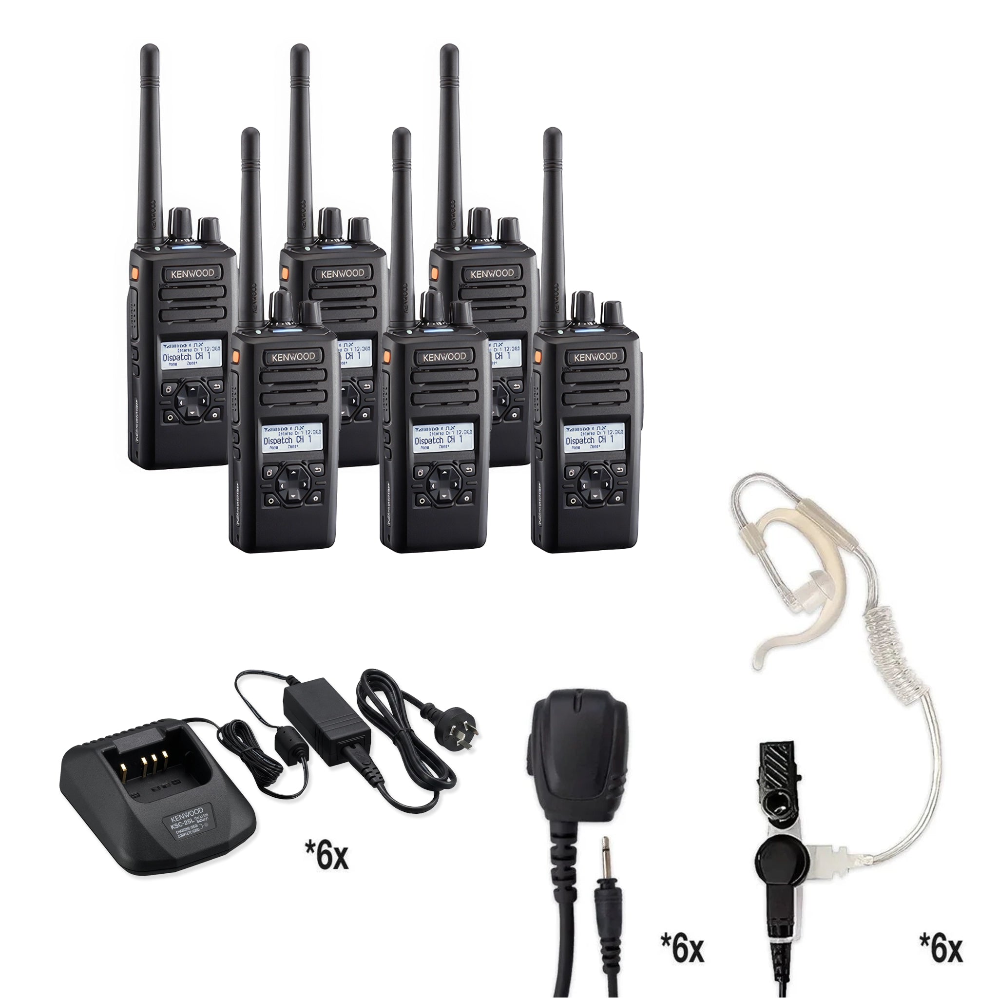 Kenwood NX-3320 (NX-3000 Series) UHF Two Way Radio | Bundle Package
