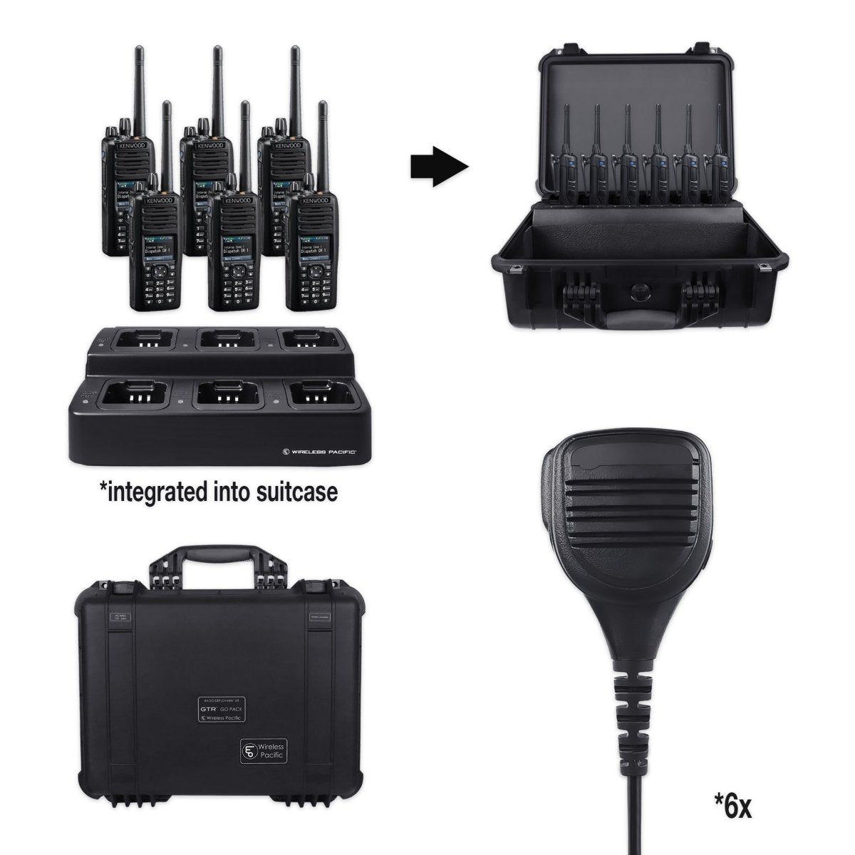 Kenwood NX - 5300 | UHF Digital (Multi - Mode) Two Way Radio Bundle Package - Kenwood -