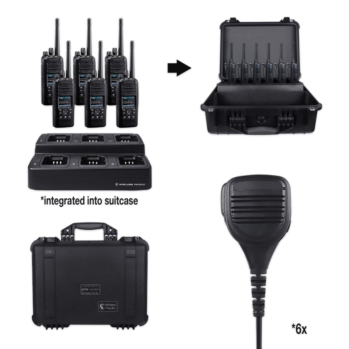 Kenwood NX - 5300 | UHF Digital (Multi - Mode) Two Way Radio Bundle Package - Kenwood -