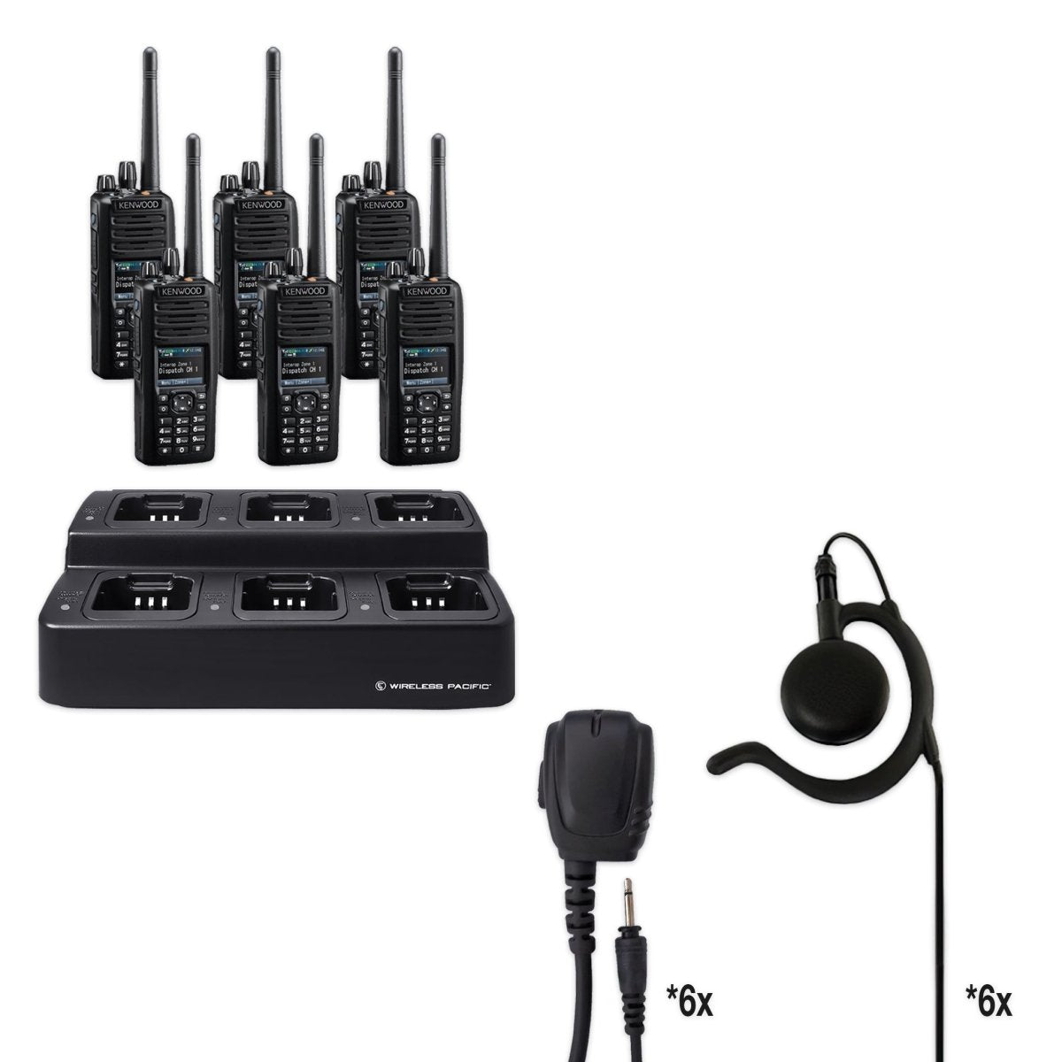 Kenwood NX - 5300 | UHF Digital (Multi - Mode) Two Way Radio Bundle Package - Kenwood -