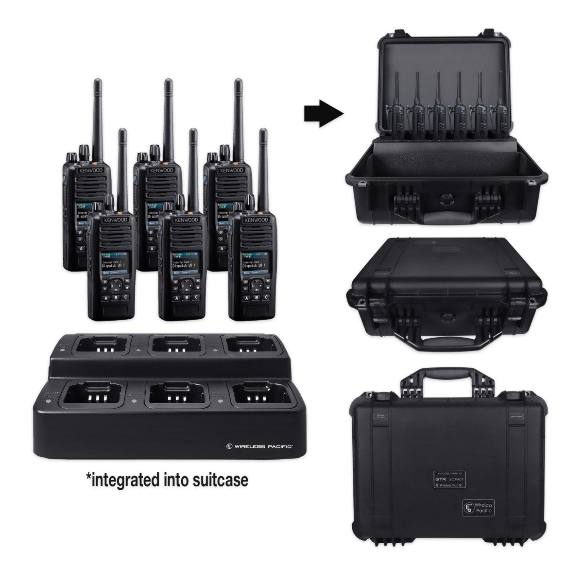 Kenwood NX - 5300 | UHF Digital (Multi - Mode) Two Way Radio Bundle Package - Kenwood -