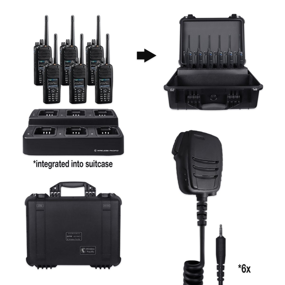 Kenwood NX - 5300 | UHF Digital (Multi - Mode) Two Way Radio Bundle Package - Kenwood -