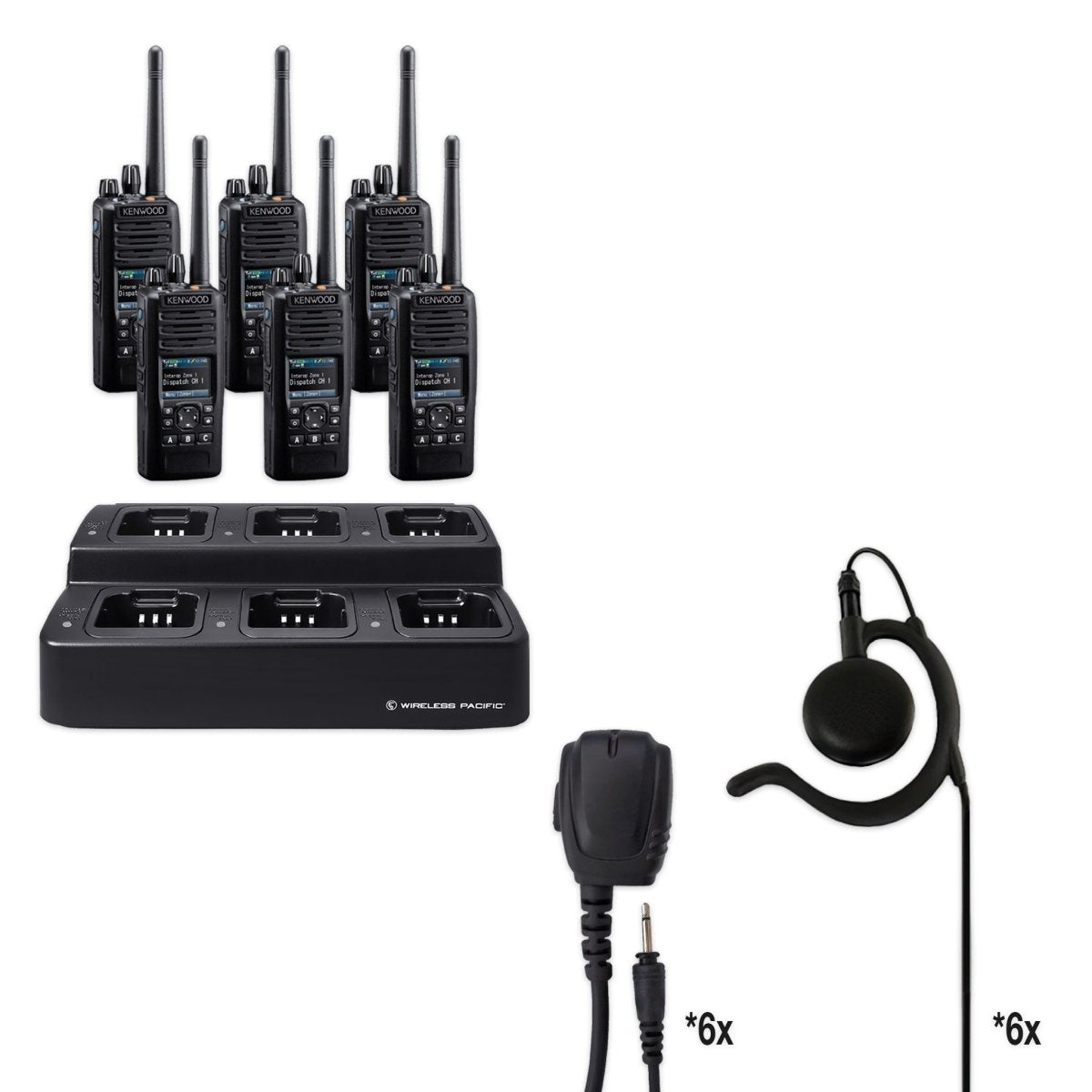 Kenwood NX - 5300 | UHF Digital (Multi - Mode) Two Way Radio Bundle Package - Kenwood -