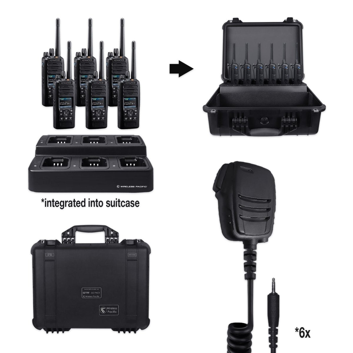 Kenwood NX - 5300 | UHF Digital (Multi - Mode) Two Way Radio Bundle Package - Kenwood -