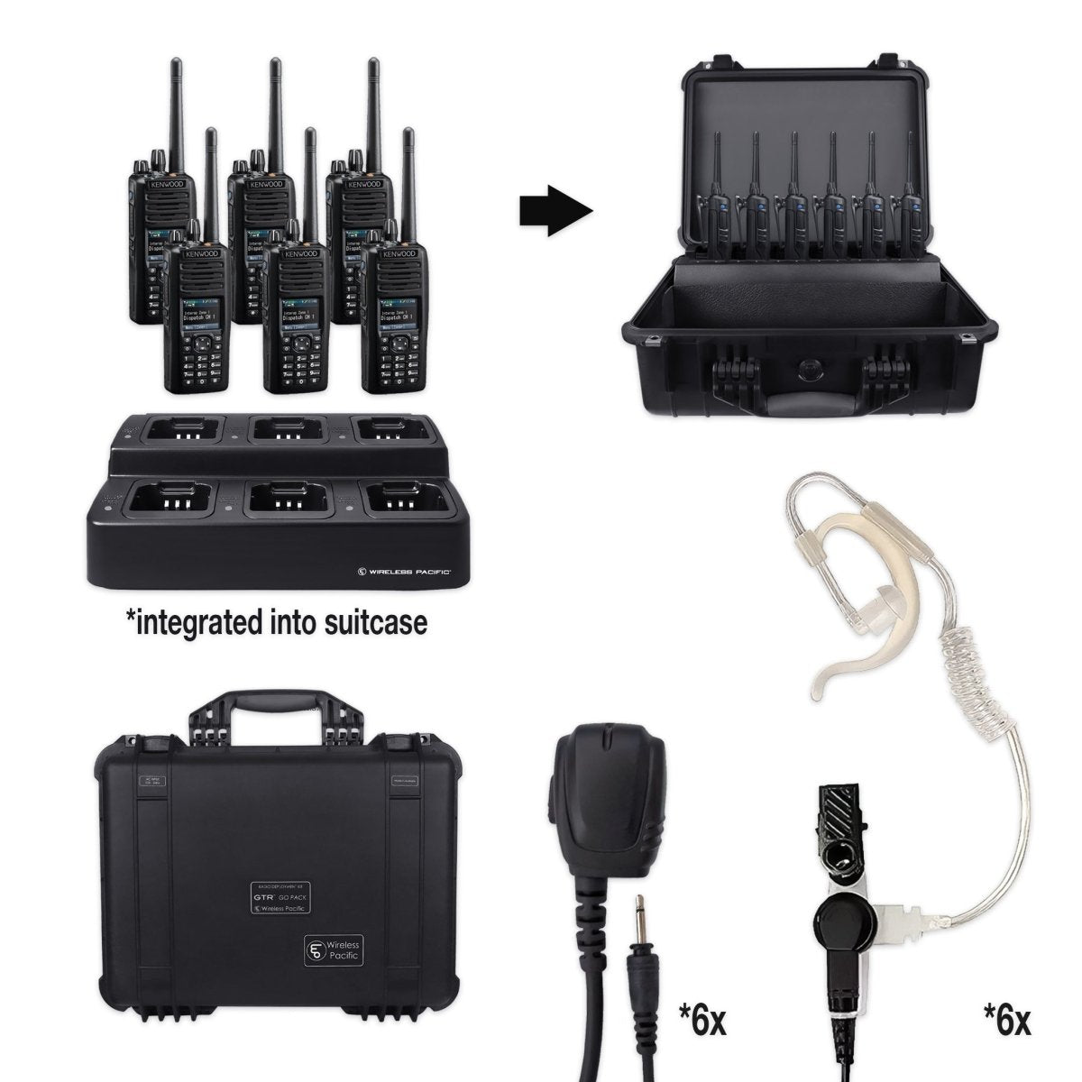 Kenwood NX - 5300 | UHF Digital (Multi - Mode) Two Way Radio Bundle Package - Kenwood -