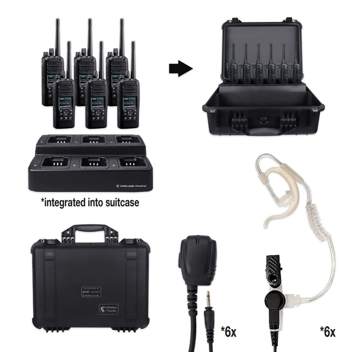 Kenwood NX - 5300 | UHF Digital (Multi - Mode) Two Way Radio Bundle Package - Kenwood -