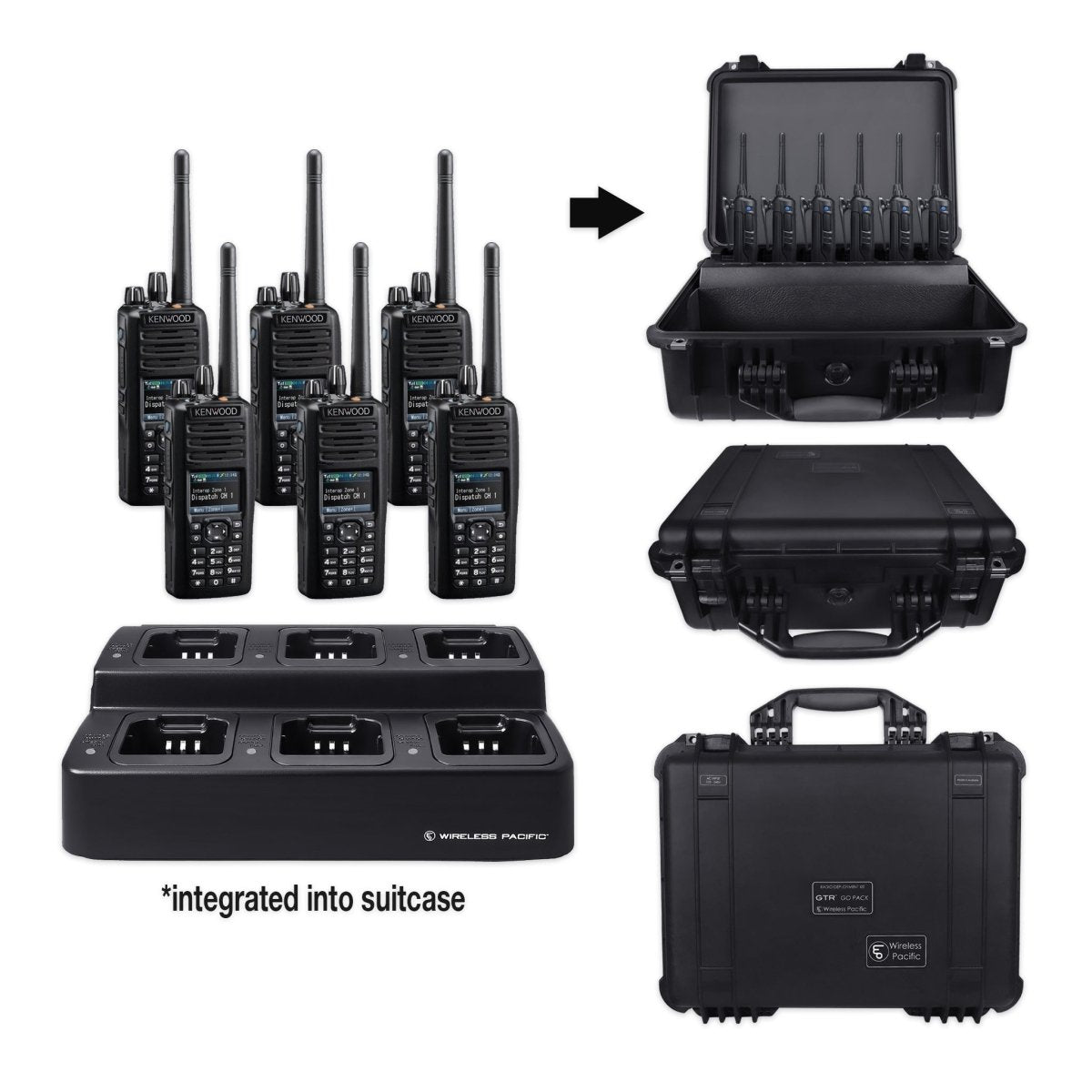 Kenwood NX - 5300 | UHF Digital (Multi - Mode) Two Way Radio Bundle Package - Kenwood -