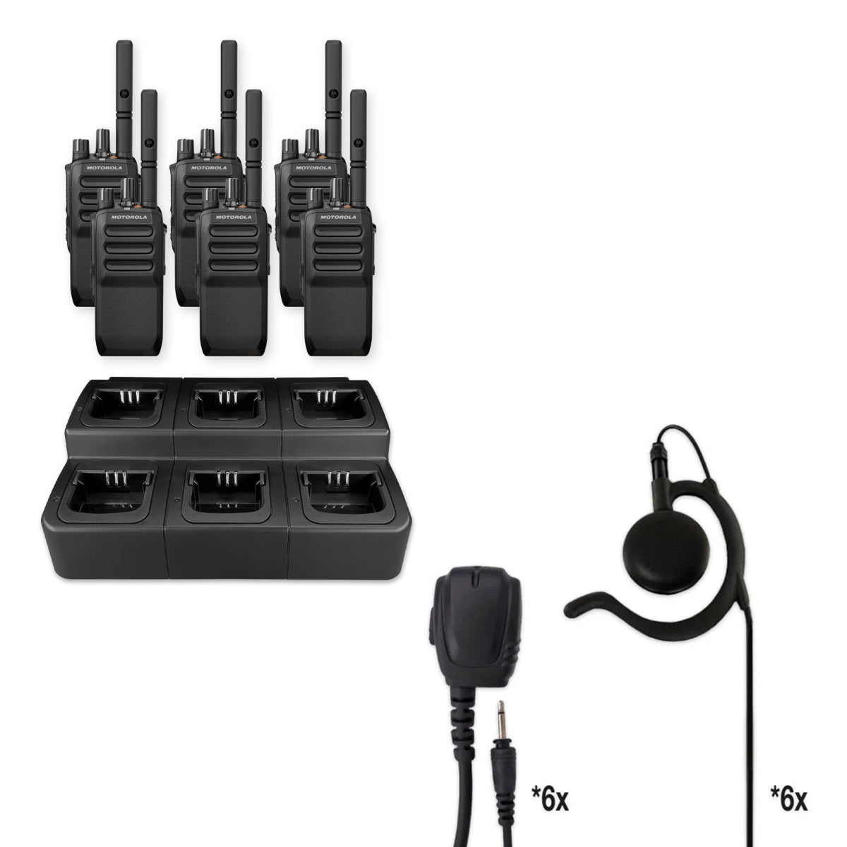 Motorola R5 Two Way Radio | Rapid Deployment Bundle Package - Motorola - R5 - NKP - RWPMPN4293 - WPITRQ - WPEH - TL