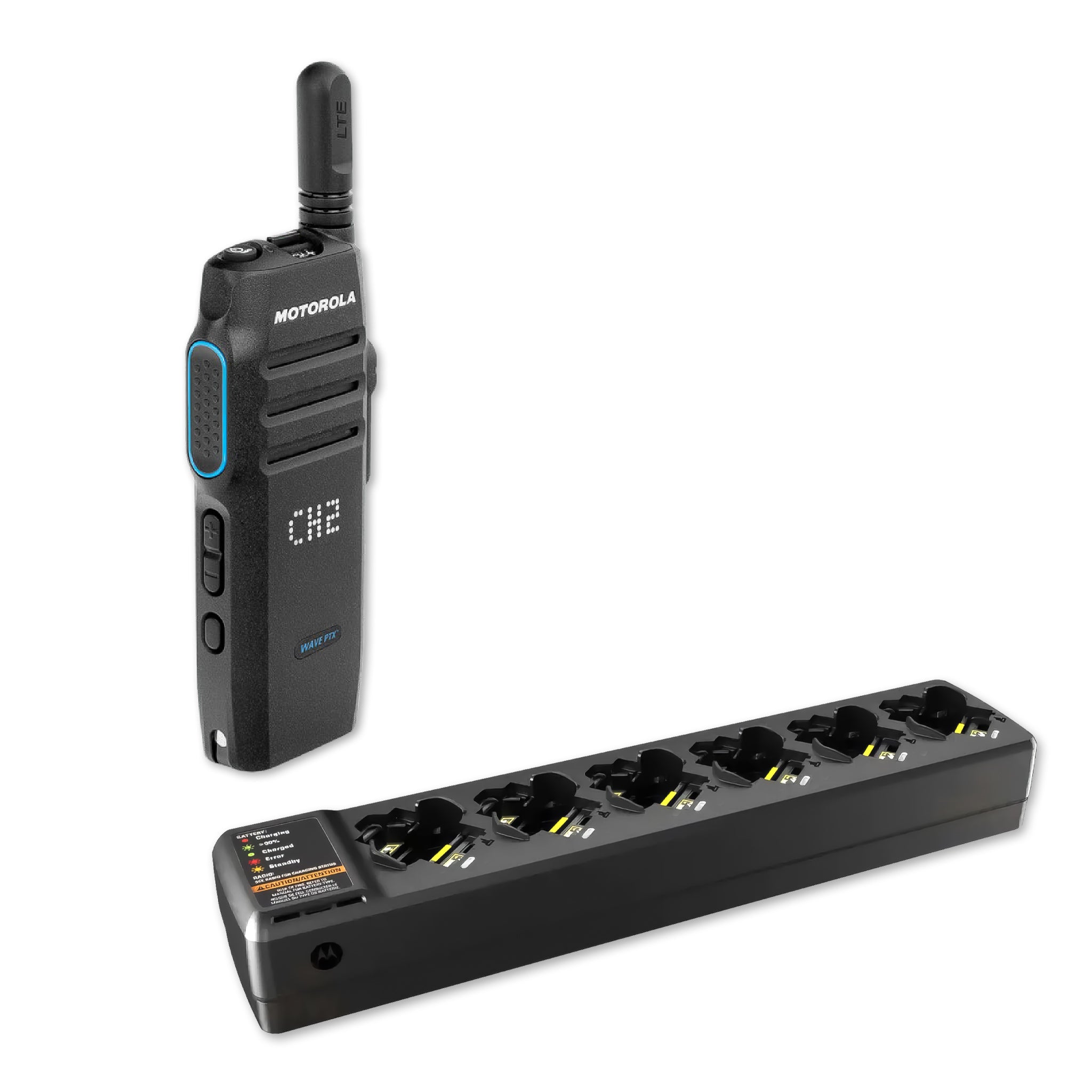 Motorola TLK 100 multi-unit charger.