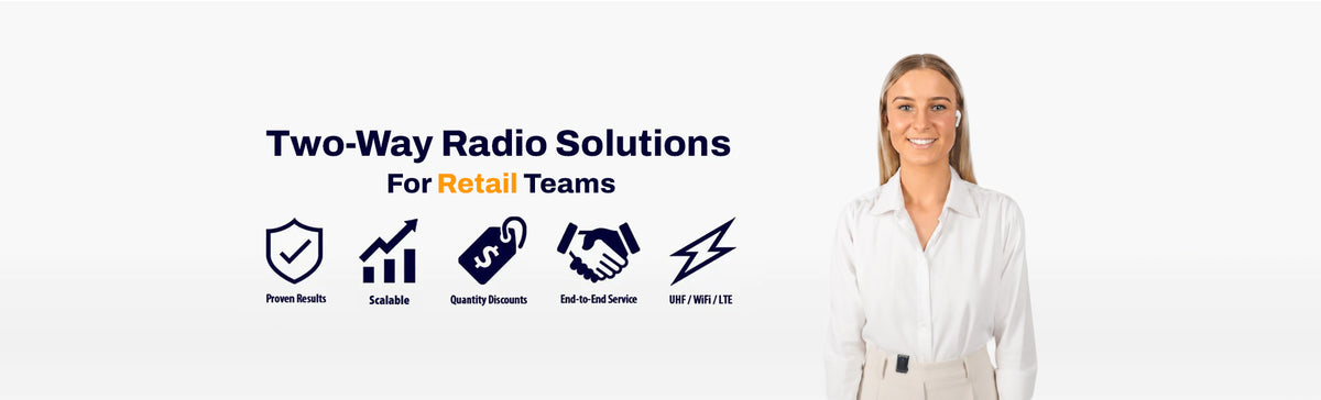 Lightweight two-way radios for retail teams and floor staff