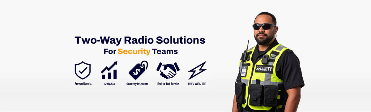 High-performance two-way radios for security teams and patrol units