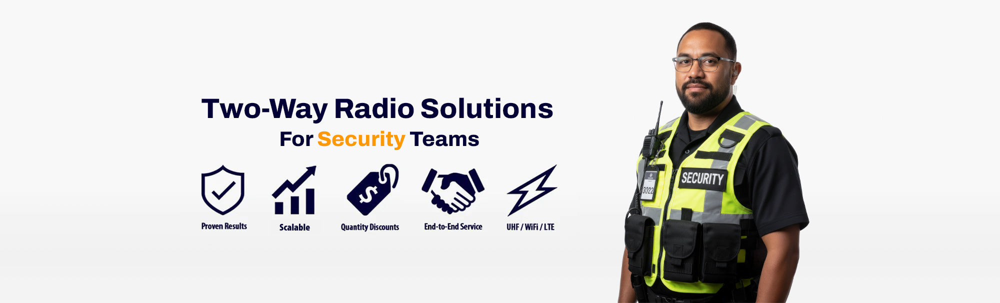 High-performance two-way radios for security teams and patrol units