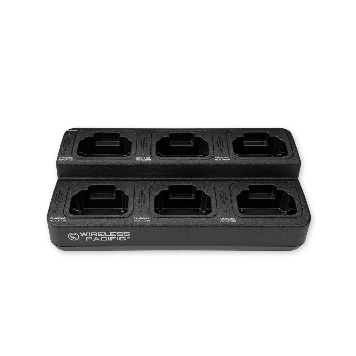 Wireless Pacific WP6WC - GO 6 - Way Desktop Multi - Unit Smart Charger for Go Pro & Go Pro GPR Radios - Wireless Pacific - WP6WC - GO
