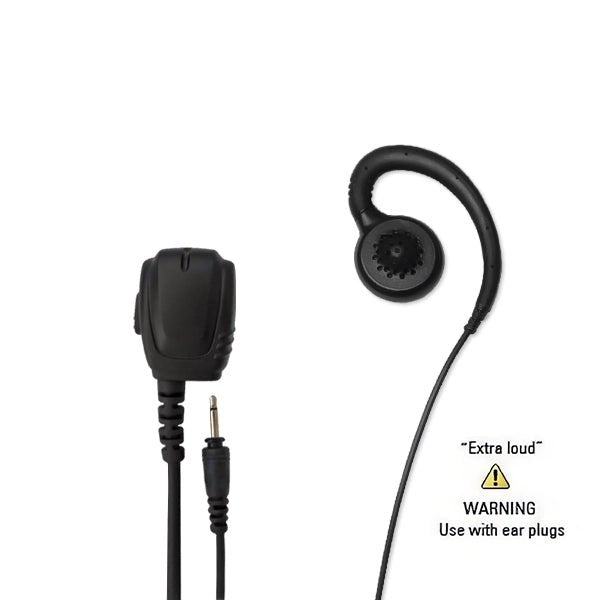 WPITRQ - i4W Lapel Mic w/ Detachable Earpiece for Icom IC - 41 Pro / F2100D - Wireless Pacific - WPITRQ - i4W - LEH